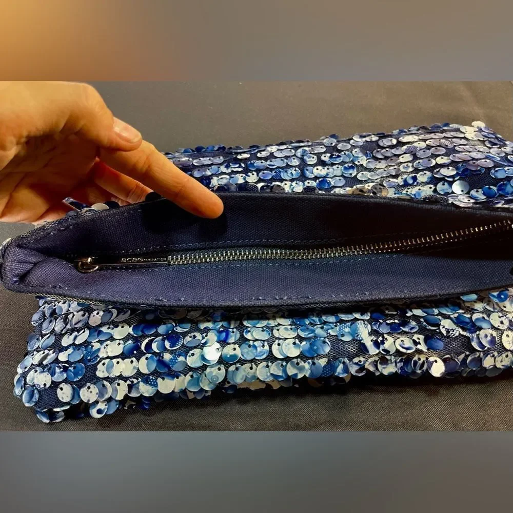 BCBGeneration - Blue sparkle clutch